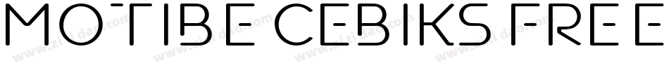 Motibe Cebiks FREE字体转换
